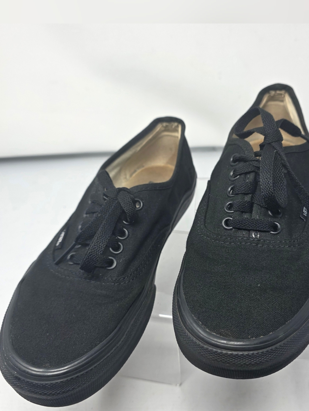 Vans Low Top Off the Wall Black Casual Shoes Mens Size 8, Womens Size 9.5